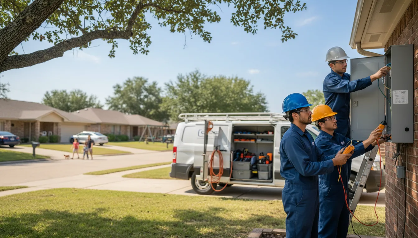 Certified electrician providing emergency electrical services in Lakeview, AR
